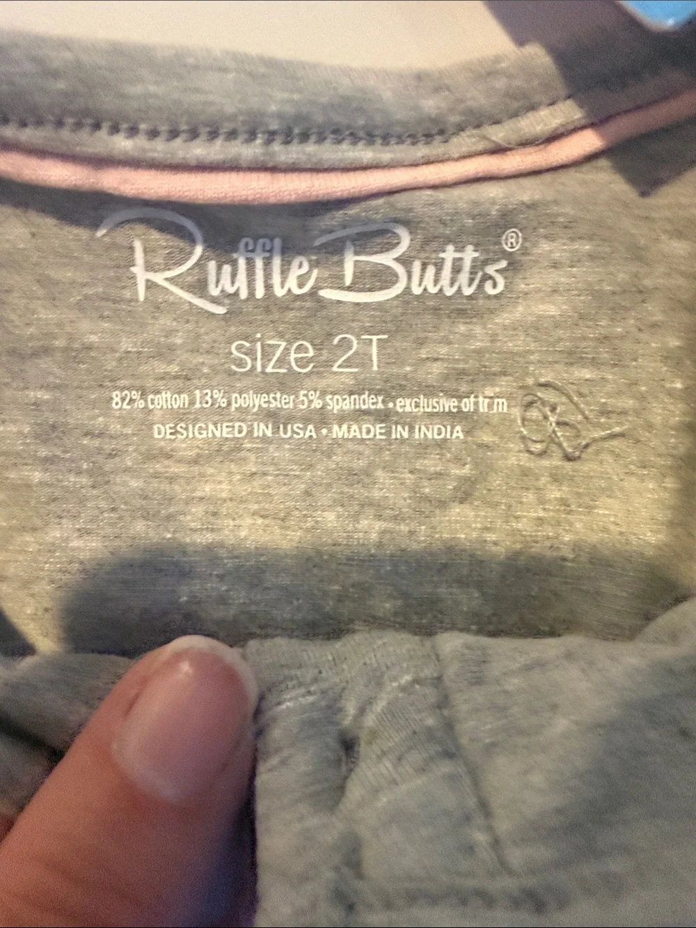 Ruffle Butts Heather Gray Full Length Romper Long-Sleeve Jumpsuit 2T NWT NEW